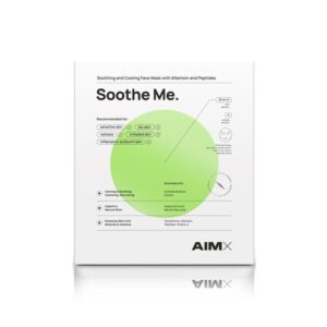AIMX „Soothe Me“ (Greito poveikio raminanti veido kaukė su peptidais) 1 vnt