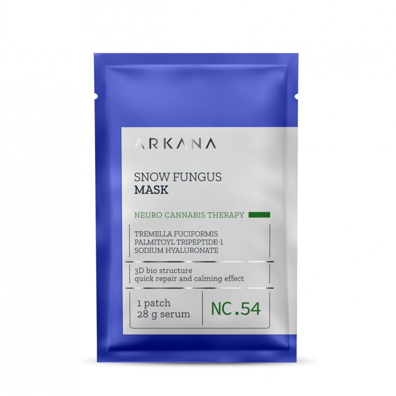 Arkana Snow Fungus Mask (Intensyviai drėkinanti lakštinė kaukė su sniego grybo ekstraktu) 1 vnt