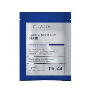 Arkana Face & Neck Lift Mask (Stangrinamoji veido ir kaklo lakštinė kaukė su peptidais) 1 vnt