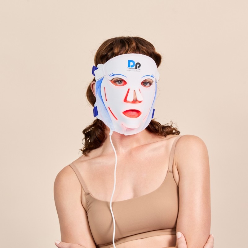 DermapenWorld Dermaceuticals Led Face (Profesionalaus lygio LED šviesos terapijos veido kaukė) 1 vnt