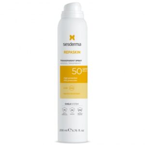 Sesderma Repaskin Transparent Spray SPF 50 (Apsauginis purškalas nuo saulės kūnui) 200 ml