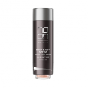 Noon Aesthetics Brush&Go™ (Mineralinė apsauginė pudra nuo saulės SPF 50) (Visų tipų odai, Tone 02) 2 × 5 g